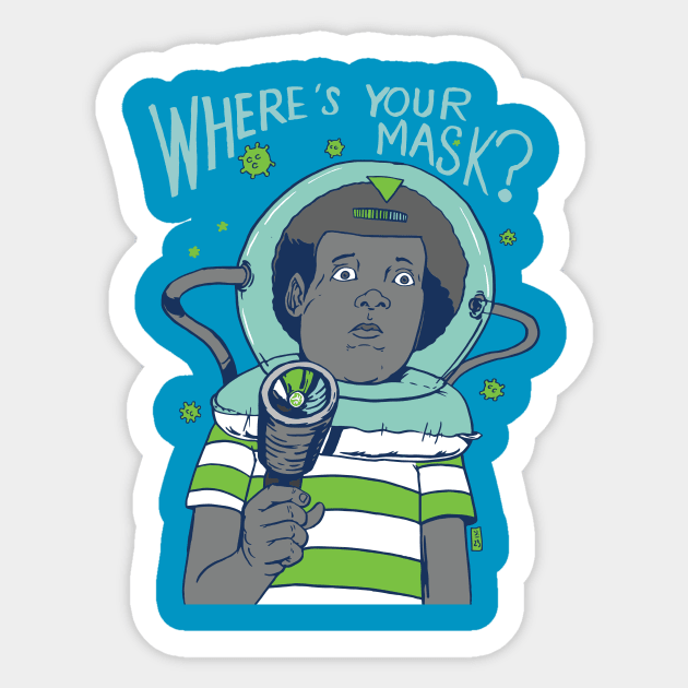 Where's Your Mask? Sticker by Thomcat23